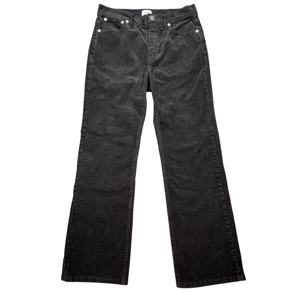 J.Crew Black Corduroy Wide Leg Re-Imagined Pants Women 27